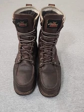 Thorogood Men's 8 "Steel Toe WP 804-3898 "Made In USA" Moc Toe Work Boots 9 D