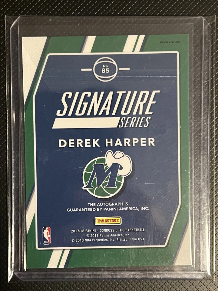 2017-18 Panini Donruss Optic - Signature Series Derek Harper #85 Prizm - Image 2 of 2