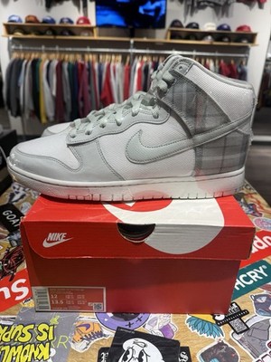 Nike Dunk High Retro SE Tartan Plaid/Summit White, Size 12, DV0826-100