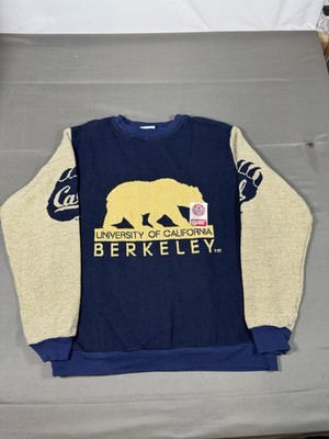 Vintage 90s Cal Berkeley Golden Bears Knitted Riddell Cockrell Sweater Size M