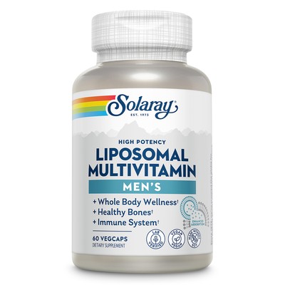 Solaray Liposomal Multivitamin for Men, Enhanced Absorption Immune, Energy &