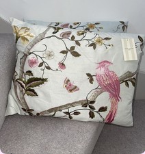 Original Laura Ashley Summer Palace Duck Egg  Embroidered Feather Cushion