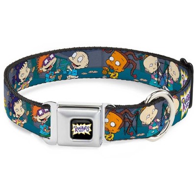 Dog Collar RRA-RUGRATS Logo Full Color Rugrats Cookie Scene WIDE-Small 13-17''