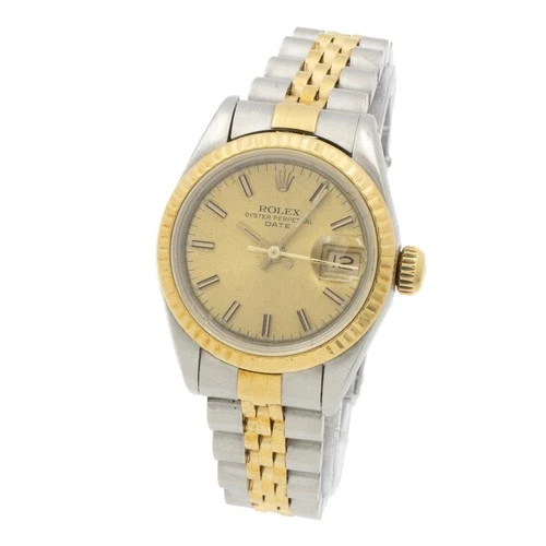 Vintage Ladies Rolex OP Date Champagne Two Tone Ref:69173 Watch #W235467-1