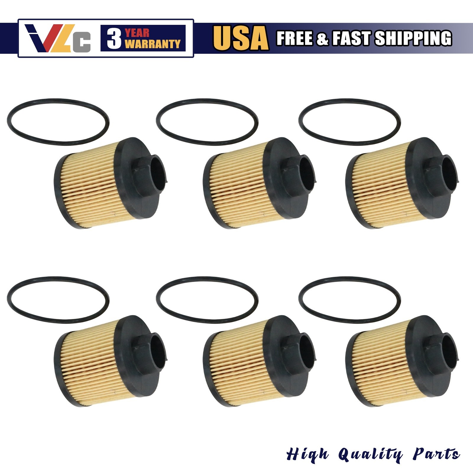 6X For Lamborghini Gallardo Spyder Coupe Superleggera SE Base Nera Oil Filter US