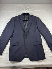 Banana Republic Super 120s Wool Blazer 40R Navy Italian Fabric Sport Coat
