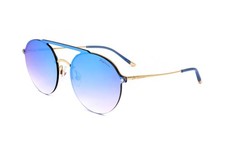 Hickmann HI3043 04B GREY WITH FLASH BLUE 50/16/140 Women's Sunglasses