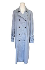 Trench lungo donna doppiopetto Zara taglia S/M oversize minimalista blu