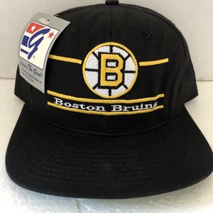 Casquette chapeau vintage Boston Bruins snapback noir G casquette