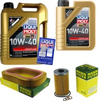 Mann Inspektionspaket 6L Liqui Moly 10W-40 FüR Mercedes 190 W201 E 2.0 Coupe