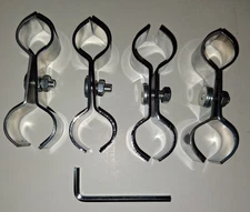 4 Post Clamp for Industrial Wire Shelving for 1" Post Eagle Nexel Metro + Screws