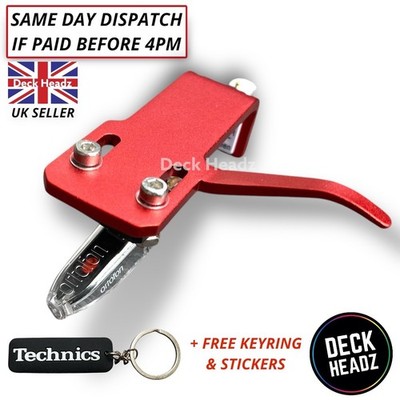 Ortofon OM 5E Tonabnehmer Stylus & Headshell in Rot + GRATIS GESCHENKE