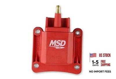 MSD 8226 Ignition Coil Dual Connector, Red, HEI Style