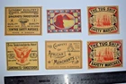 6 Pcs Sweden Matchbox Labels Packet size