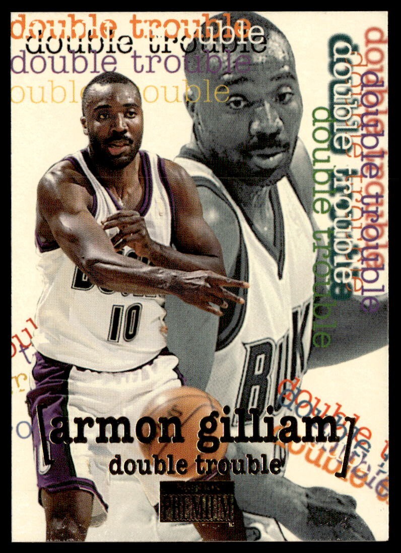 1996-97 SkyBox Premium Armon Gilliam Double Trouble #265 Milwaukee Bucks