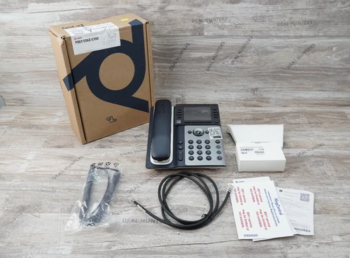 Poly Edge E350 IP Desk Phone With NA Power Supply  ( NEW )