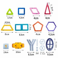 Building Block Toy Children Tiles DIY 3D Shape Learning Assemble