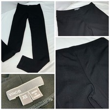 Vince Stretch Pants XS Women Black Viscose Nylon Stret 29  Inseam LNWOT YGI H1-8