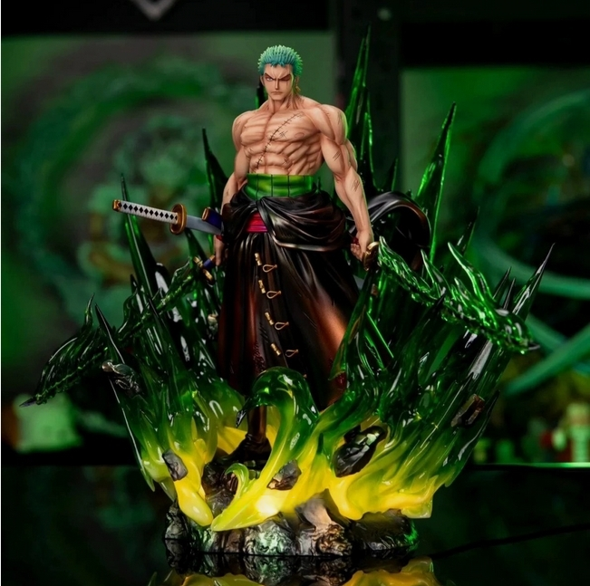 ローソクオブジェ JIKE Studio One Piece Roronoa Zoro Model PU in stock H31cm Painted