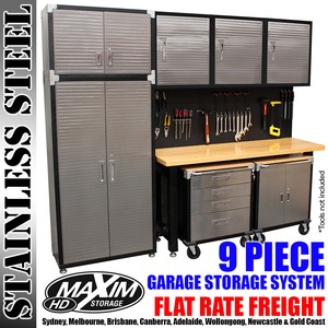 Garage Storage System Hanging Cabinet Maxim Tools Shed 9 Piece