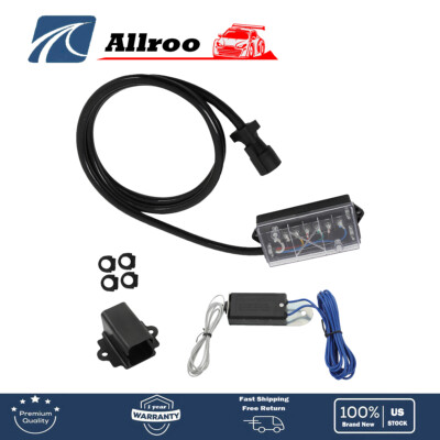 For NEW 7-way 7-pin trailer cable-8FT with Junction Box + Wiring Harness Kit