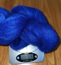 Blue Wool Yarn No Label Approximately 5 oz