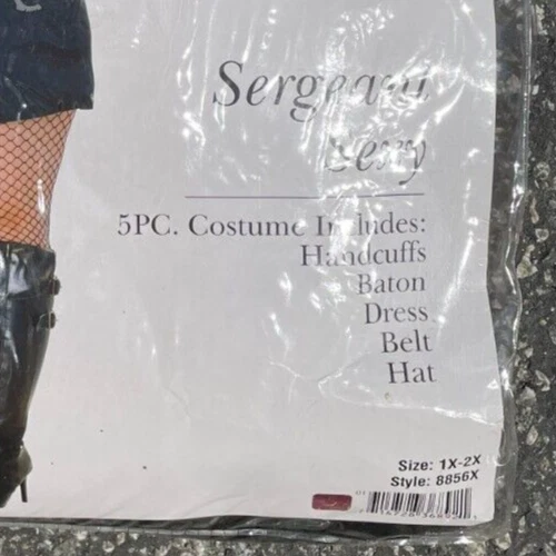 Sexy Disfraz de Policía CON Accesorios (Sargento Sexy), Talla Grande 1X-2X, TOTALMENTE NUEVO Foto 2 de 4
