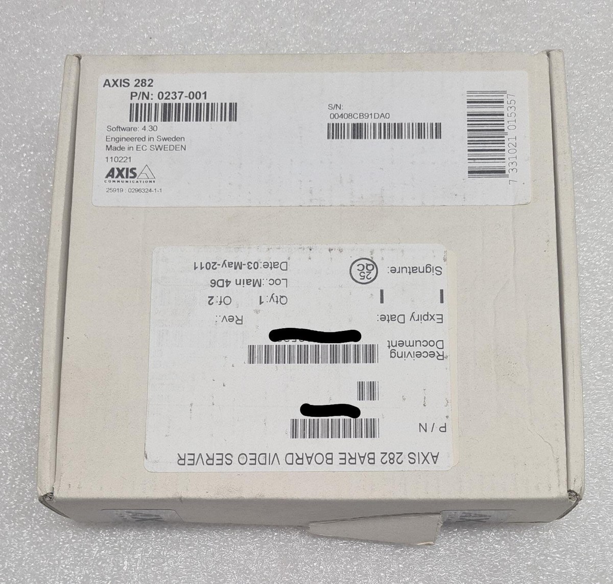 NEW - Axis Communications 0237-001 model 282 Bare Board