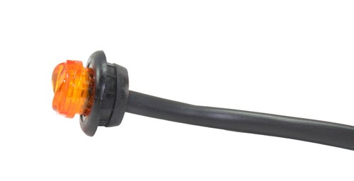 10x 3/4" Bullet Amber Mini LED Lights Clearance Side Marker Truck Trailer - Picture 4 of 7