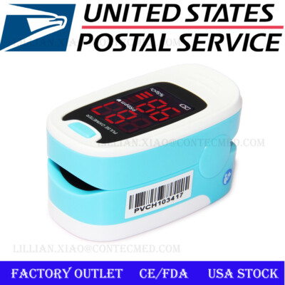 LED HEART PULSE RATE BLOOD OXYGEN SENSOR PATIENT MONITOR SPO2 FINGER OXI METER