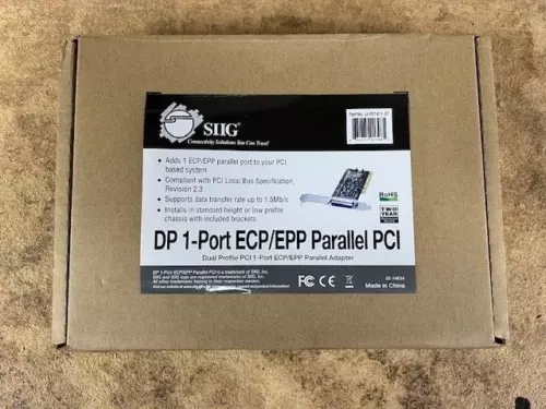 SIIG 1-Port ECP/EPP Parallel PCI Model JJ-P01411-S1