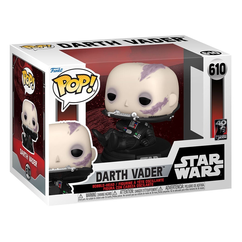 Thumbnail - Funko Pop Bobble Head Star Wars 40th Anniversary Darth Vader Unmasked