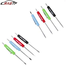 1PCS Mini Screwdriver Flat Tip with Phillips Top and Pocket Clip 