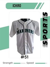 Youths Seattle Mariners Baseball Jersey By Russell  Athletic ICHIRO #51 Size M