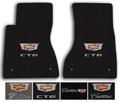 Lloyd Carpet 2pc Floor Mats for 2016-2020 Cadillac CT6 - Choose Color & Logo