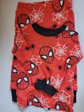 New Spiderman 12M Boys Red Spiderman 2pc Pajama PJ Set Long Sleeve Top  Pants