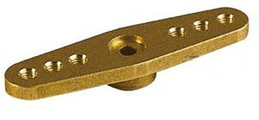 Multiplex Gold Aluminium VK7 M4 2 Arm Servo Horn - 85263