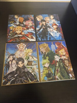 Sword Art Online Season 1 Limited Edition Blu-ray Bundle  1, 2, 3, 4 Lot Aniplex