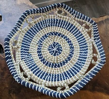 large seagrass basket 17" x 14"