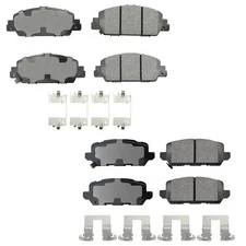 Akebono ProACT Front and Rear Ceramic Brake Pad Set Kit for Honda HR-V 2016-2019