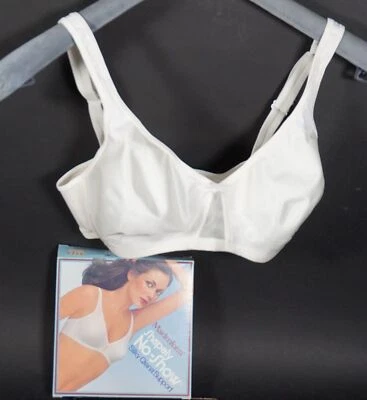 Maidenform Shapely No-Show Soyeux Qiana Support Femmes Bh Blanc Taille 70C Avec - Photo 1/4