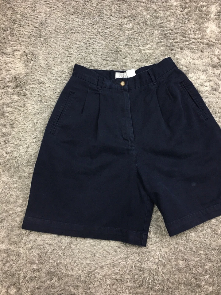 Jones Sport шорты женщин размер 8 хаки хлопок синий винтажный Jones Нью-Йорк - Изображение 3 из 4