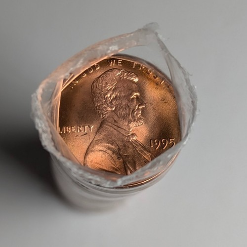 1995 P Lincoln Head Pennies Roll of 50 Unc