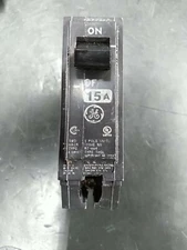 General Electric HACR Type Circuit Breaker 15 Amp Single Pole 120/240VAC Tested