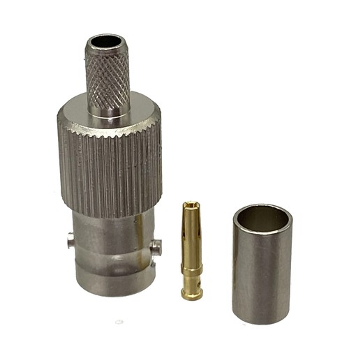 Connector BNC Female Jack Crimp RG58 RG142 LMR195 RG400 Cable RF Coaxial 1Pcs - Picture 8 of 8