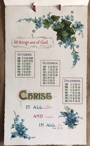 Great Truths Chromolithograph Calendar for 1910 (No. 6126) Misch & Co. 1909 - Picture 5 of 8