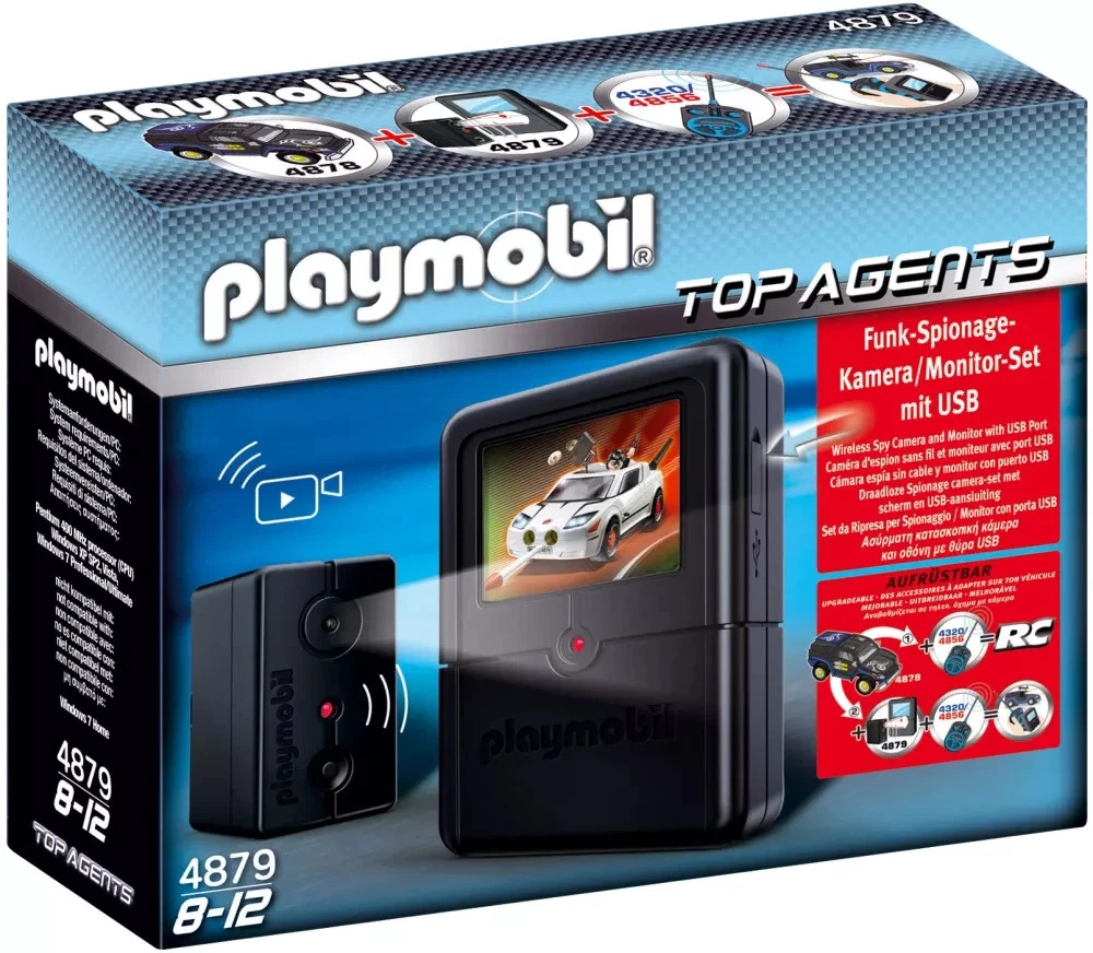 PLAYMOBIL® 4879 Top Agents Set Kameraset Monitor Cam SELTEN RAR