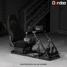 Dardoo Reinforce Racing Simulator Cockpit With Seat Fit Logitech G923 G29 G920