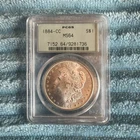1884-CC $1 Silver Morgan Dollar PCGS MS64 OGH #7361