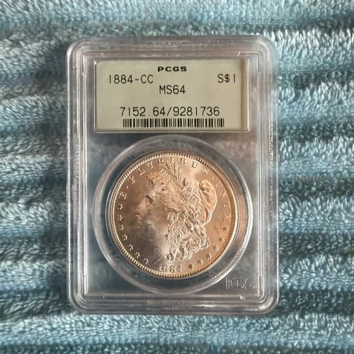 1884-CC $1 Silver Morgan Dollar PCGS MS64 OGH #7361